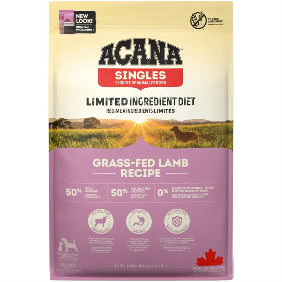 Acana Grass-Fed Lamb Recipe Pienso para Perros al mejor precio -todoastorenimal.com