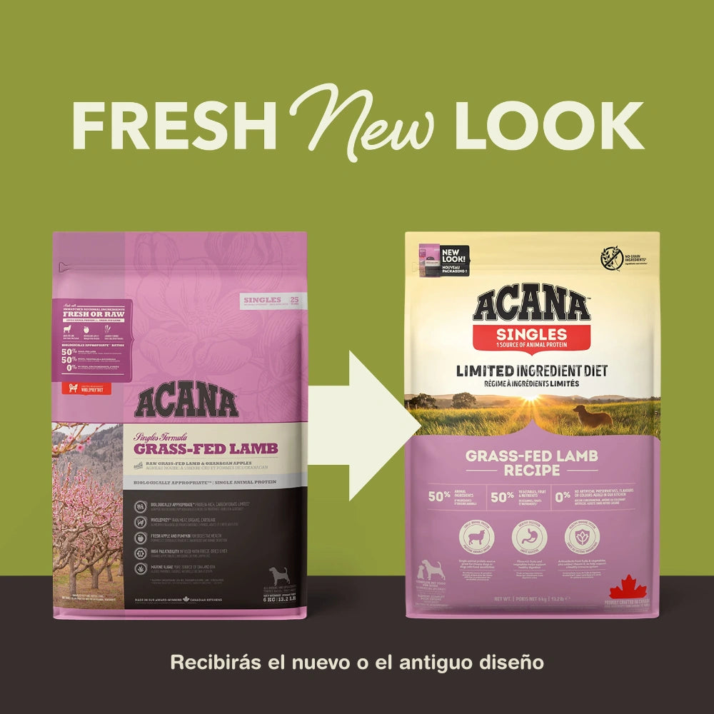 Acana Grass-Fed Lamb Recipe Pienso para Perros al mejor precio -todoastorenimal.com