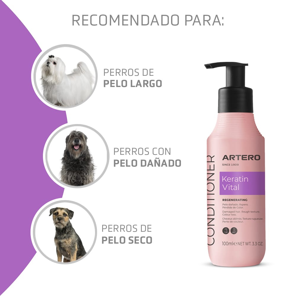 Acondicionador Keratin Vital 100 ml Artero al mejor precio -todoastorenimal.com
