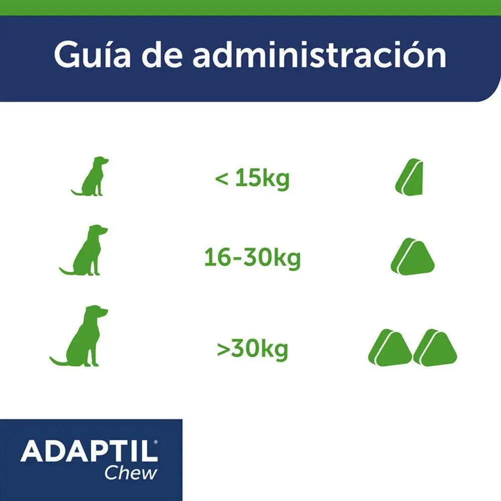 Adaptil Chews 30 Comprimidos Masticables Antiestrés y Relajante para Perros al mejor precio -todoastorenimal.com