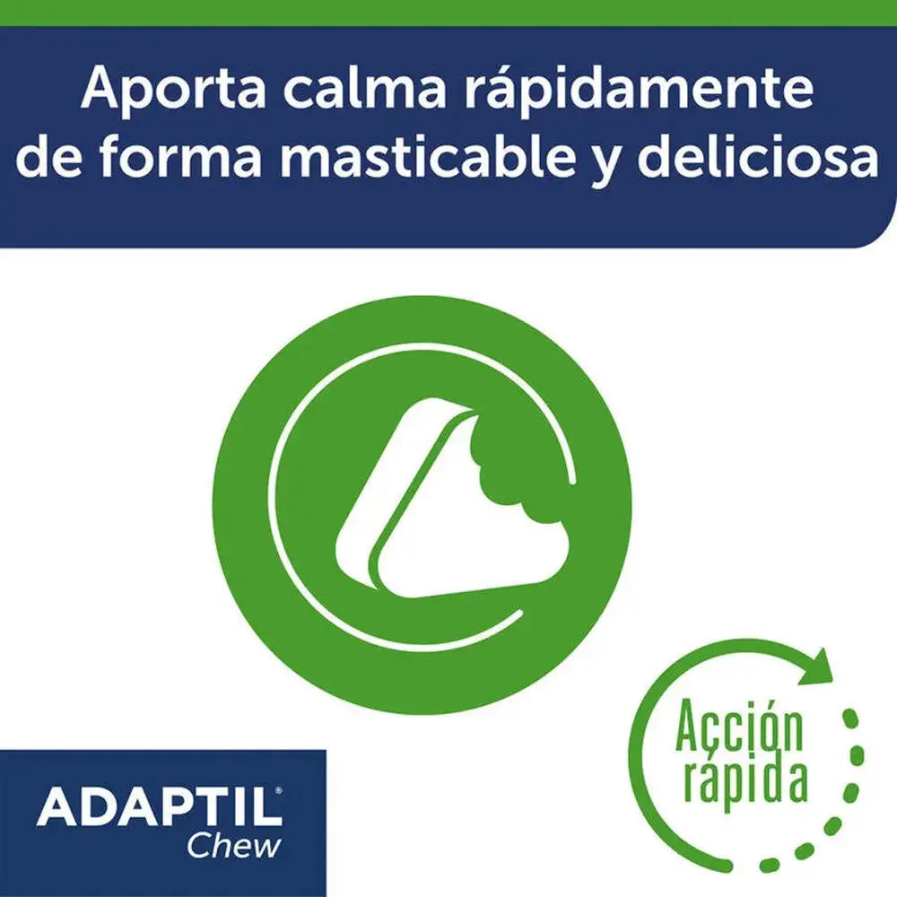 Adaptil Chews 30 Comprimidos Masticables Antiestrés y Relajante para Perros al mejor precio -todoastorenimal.com