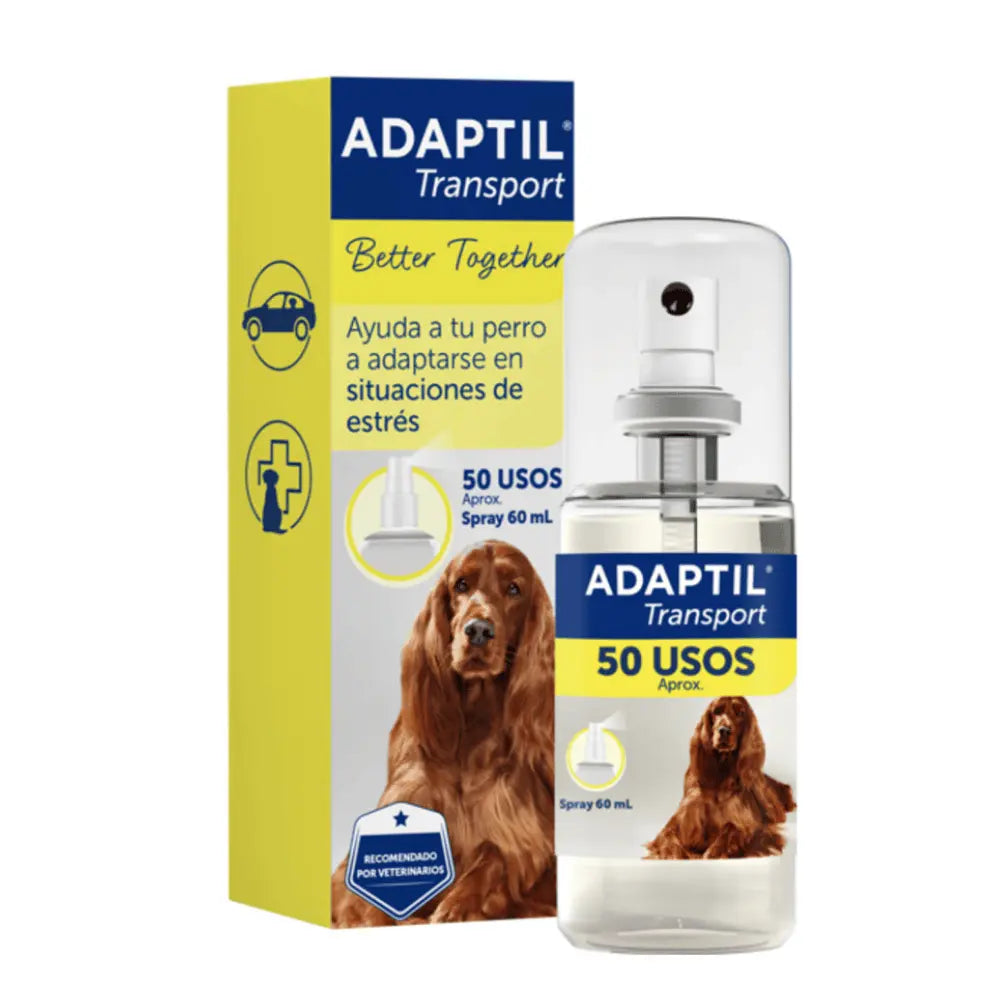 Adaptil Transport Spray Antiestrés para Perros 60 ml - Viajes, Transporte, Veterinario al mejor precio -todoastorenimal.com