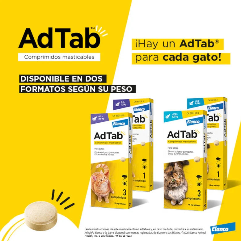 Adtab Comprimido Masticable Gatos al mejor precio -todoastorenimal.com