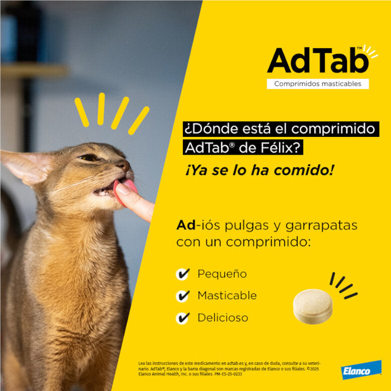 Adtab Comprimido Masticable Gatos al mejor precio -todoastorenimal.com