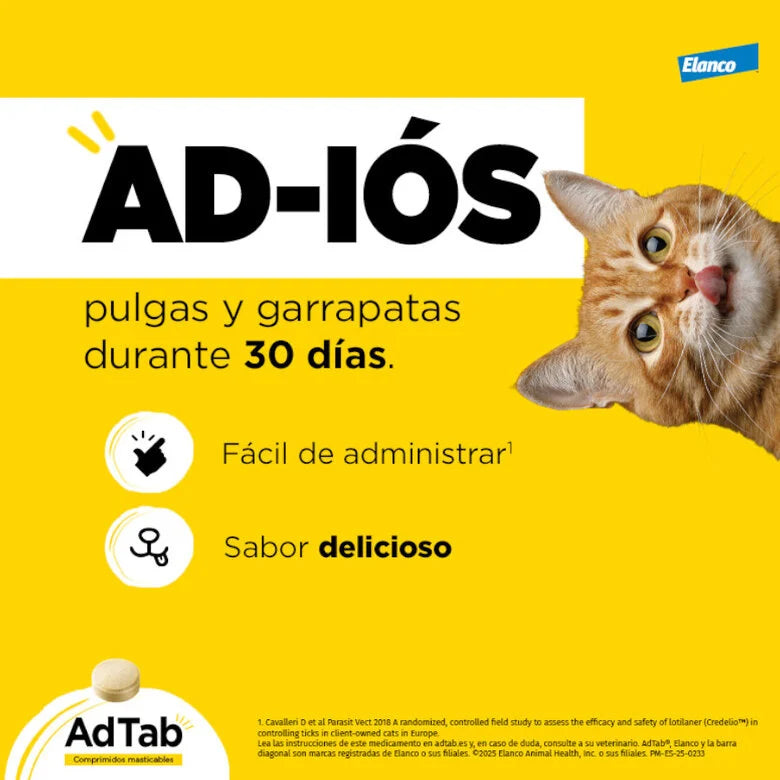Adtab Comprimido Masticable Gatos al mejor precio -todoastorenimal.com