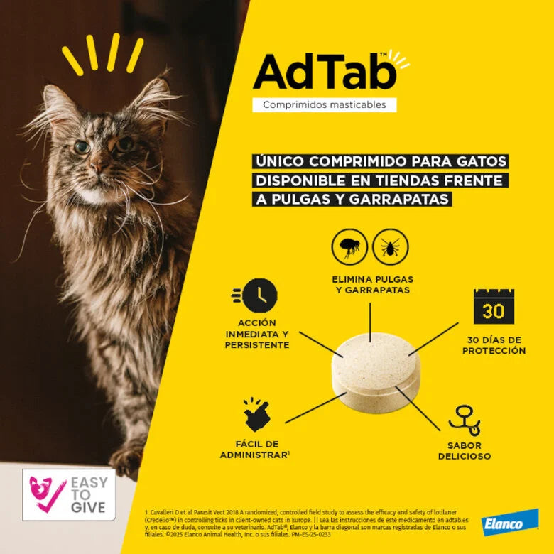 Adtab Comprimido Masticable Gatos al mejor precio -todoastorenimal.com