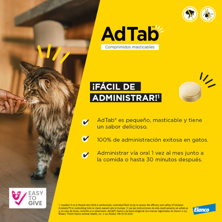 Adtab Comprimido Masticable Gatos al mejor precio -todoastorenimal.com