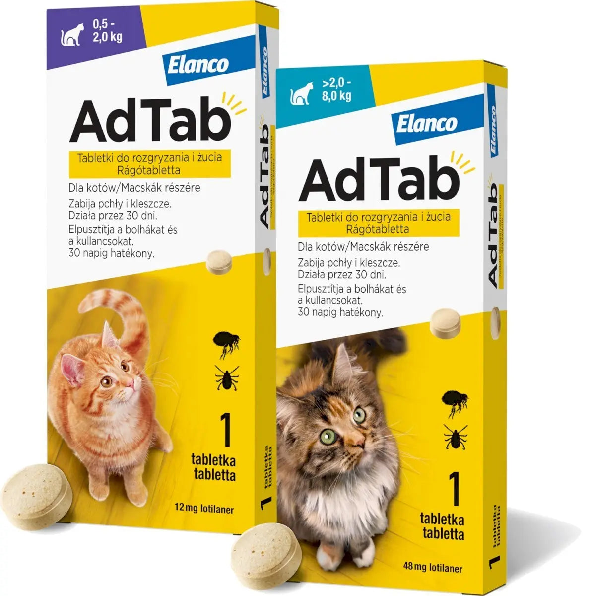 Adtab Comprimido Masticable Gatos - Precios Más Baratos - Todoanimal