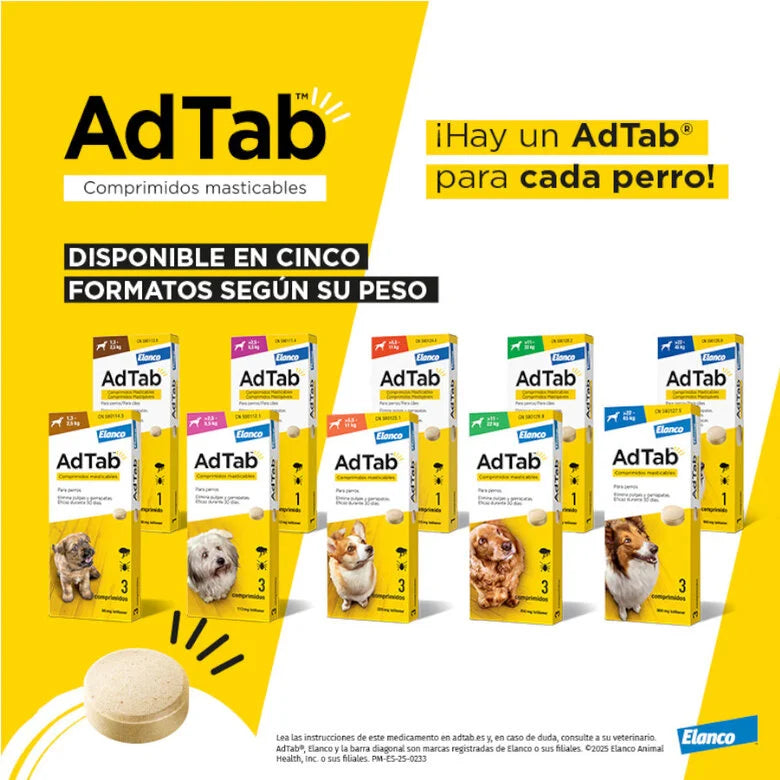 Adtab Comprimido Masticable Perros - 1 Ud. al mejor precio -todoastorenimal.com