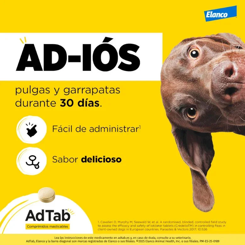 Adtab Comprimido Masticable Perros - 1 Ud. al mejor precio -todoastorenimal.com