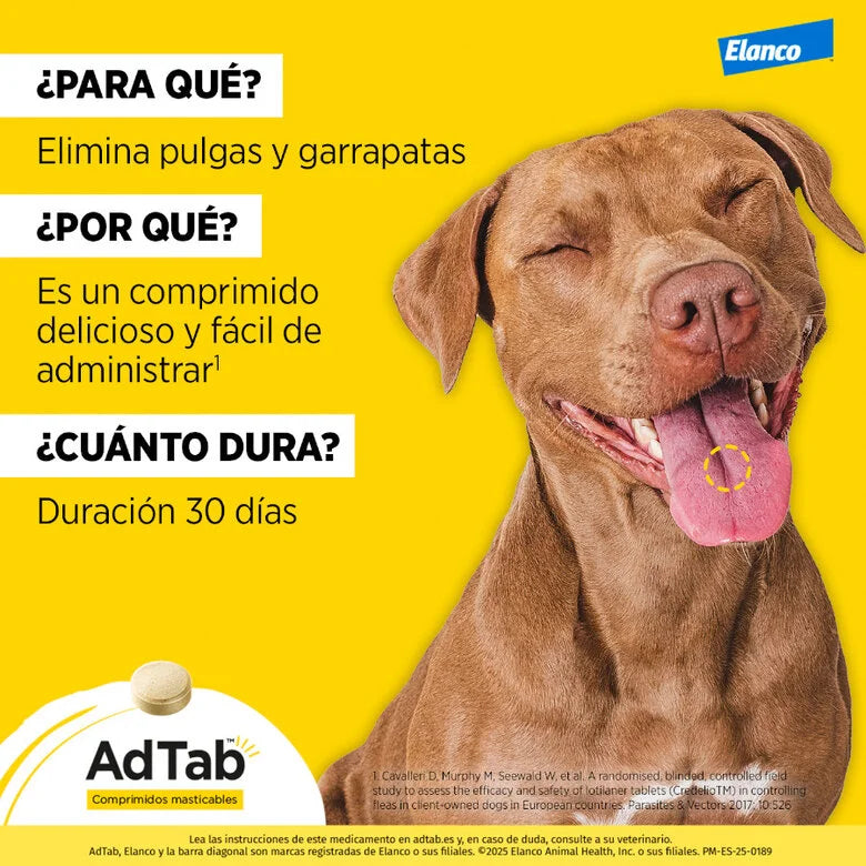 Adtab Comprimido Masticable Perros - 1 Ud. al mejor precio -todoastorenimal.com