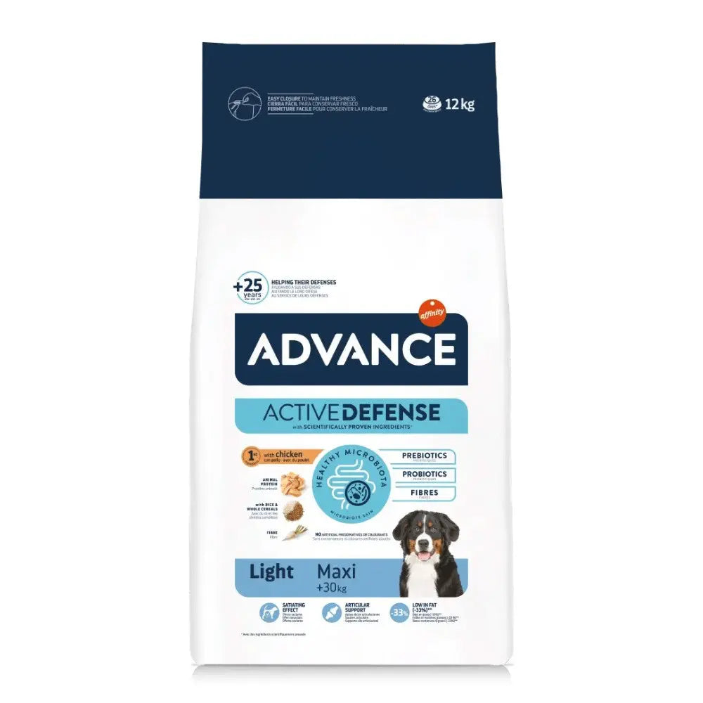 Advance Adult Maxi Light Pienso con Pollo y Arroz para Perros al mejor precio -todoastorenimal.com