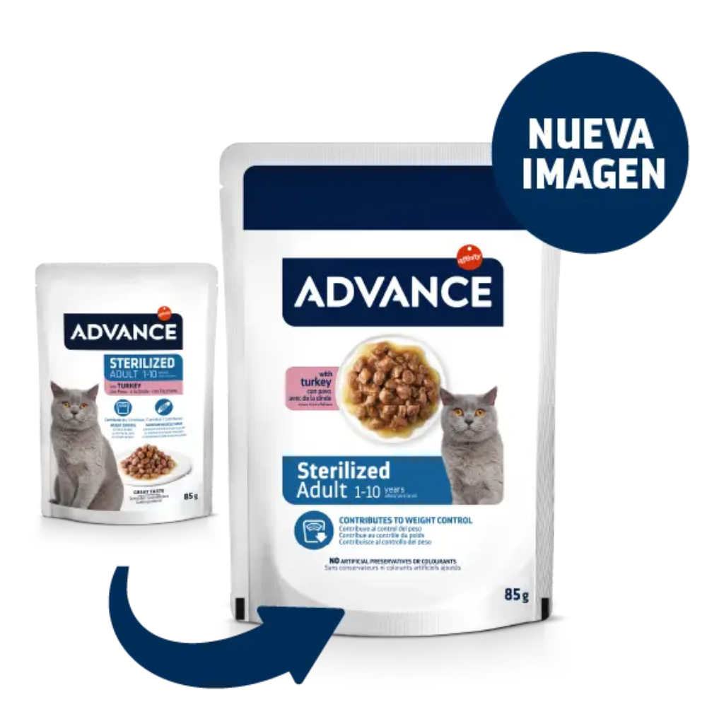 Advance Cat Bocaditos en Salsa para Gatos Adultos 85 g al mejor precio -todoastorenimal.com