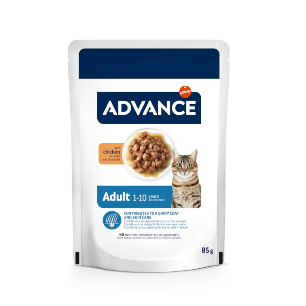 Advance Cat Bocaditos en Salsa para Gatos Adultos 85 g al mejor precio -todoastorenimal.com