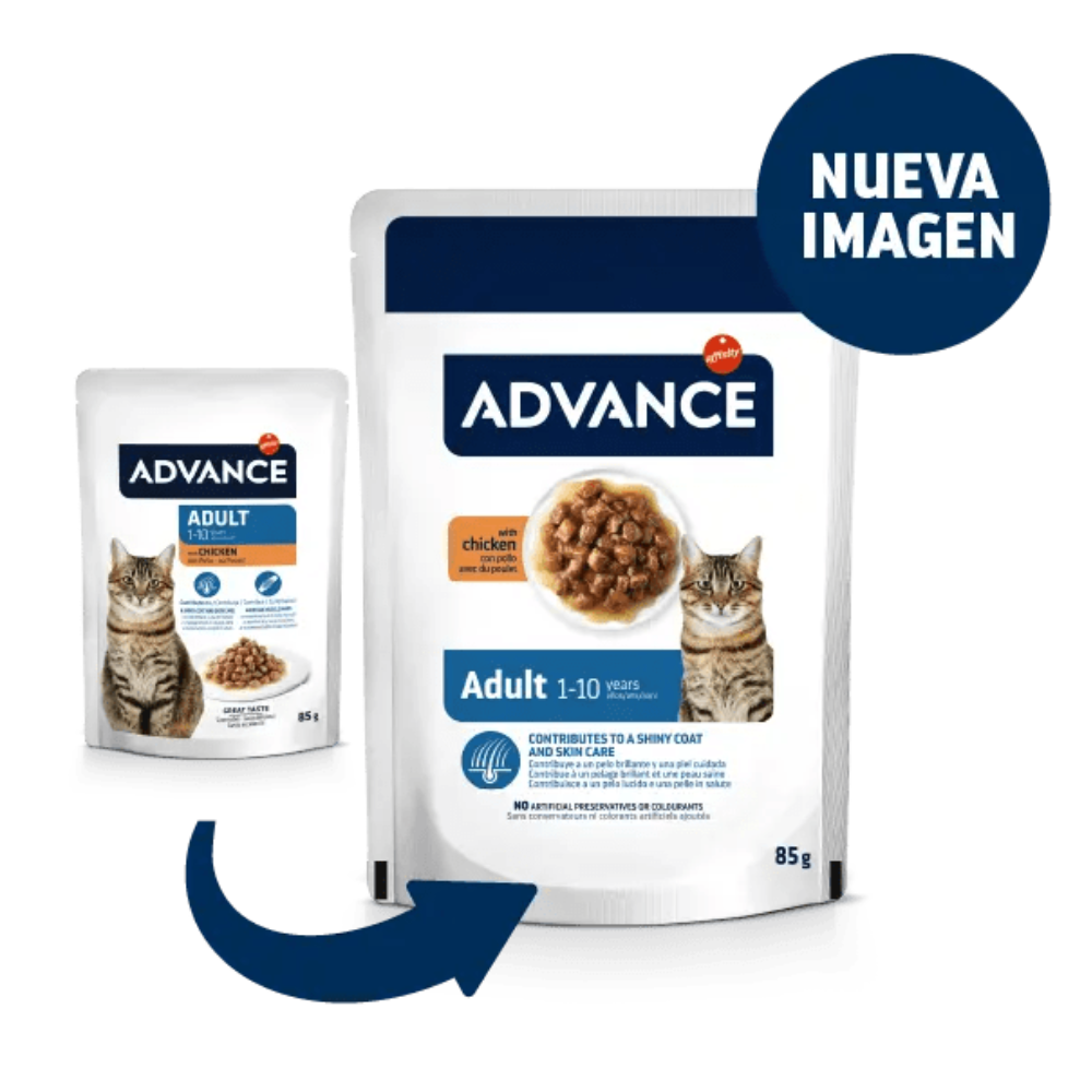 Advance Cat Bocaditos en Salsa para Gatos Adultos 85 g al mejor precio -todoastorenimal.com