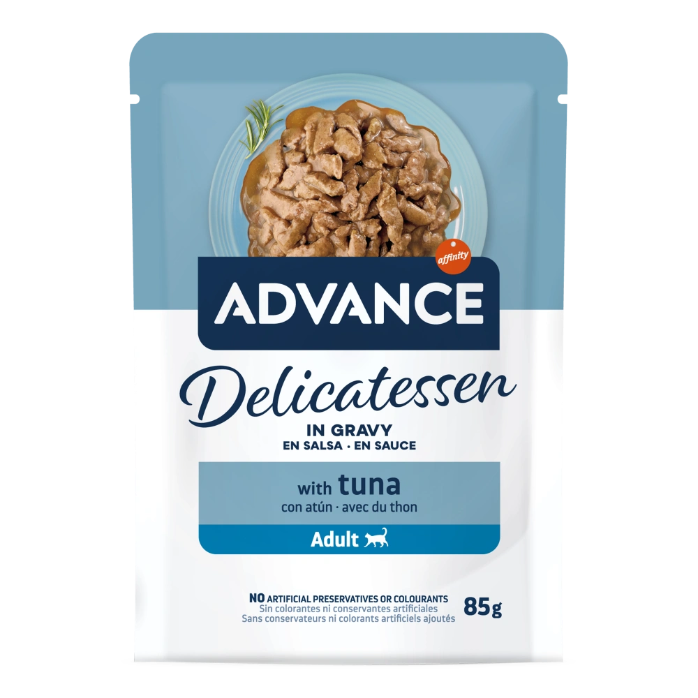 Advance Delicatessen en Salsa con Atún para Gatos al mejor precio -todoastorenimal.com
