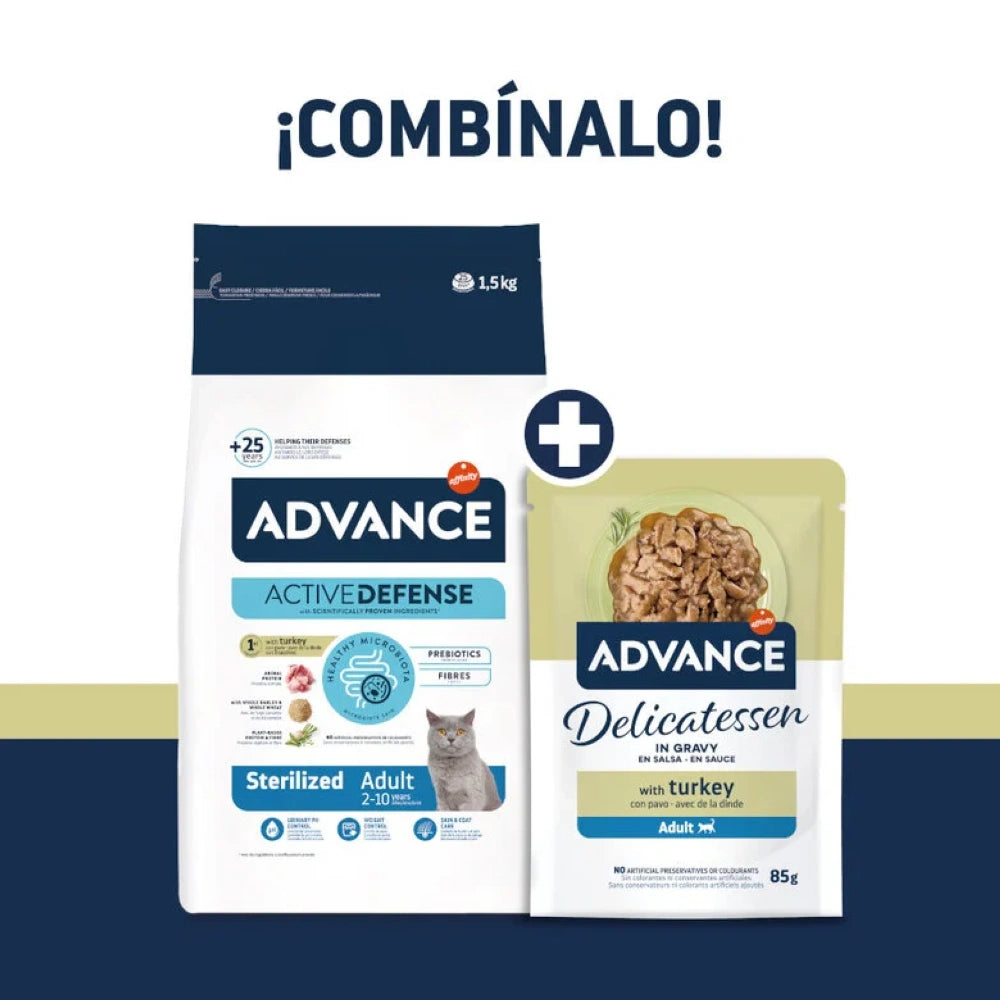 Advance Delicatessen en Salsa con Pavo para Gatos al mejor precio -todoastorenimal.com