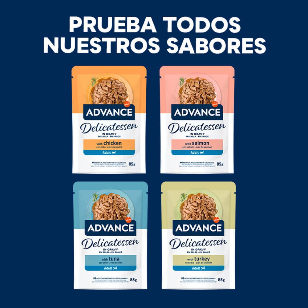Advance Delicatessen en Salsa con Pavo para Gatos al mejor precio -todoastorenimal.com