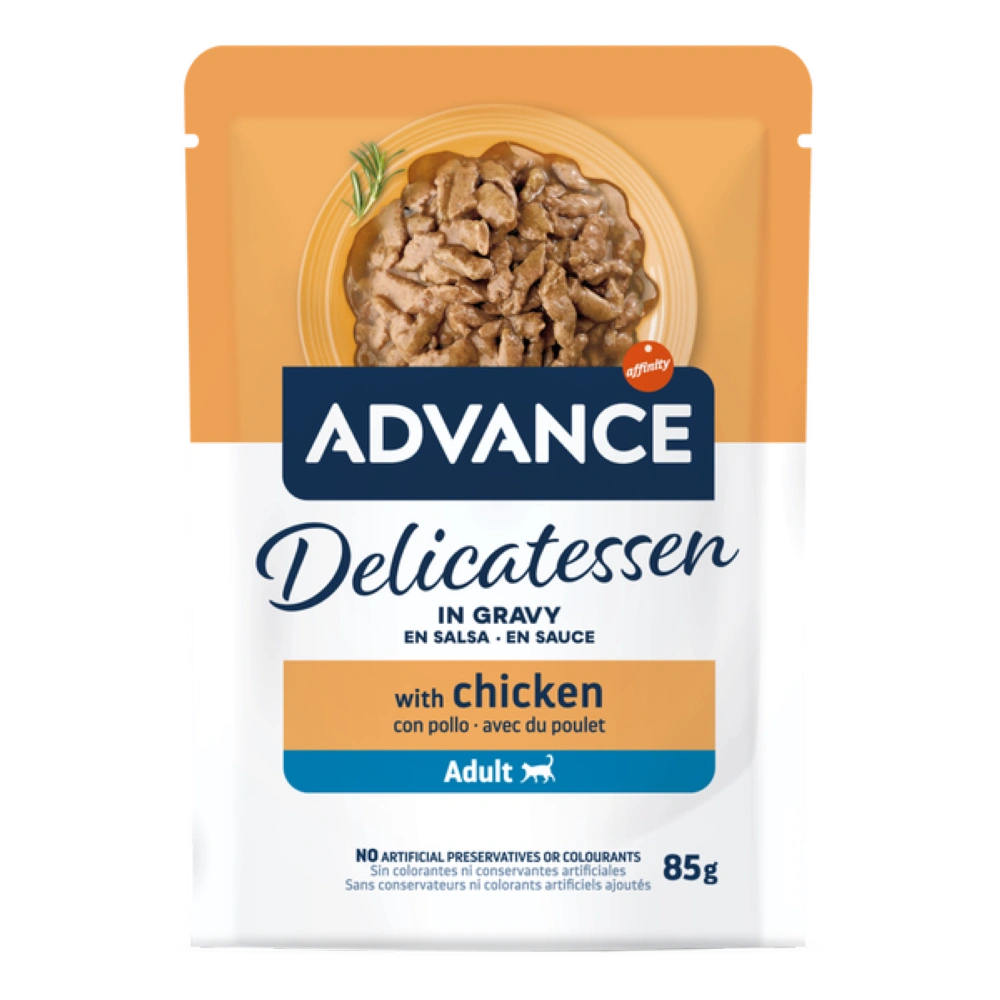 Advance Delicatessen en Salsa con Pollo para Gatos al mejor precio -todoastorenimal.com