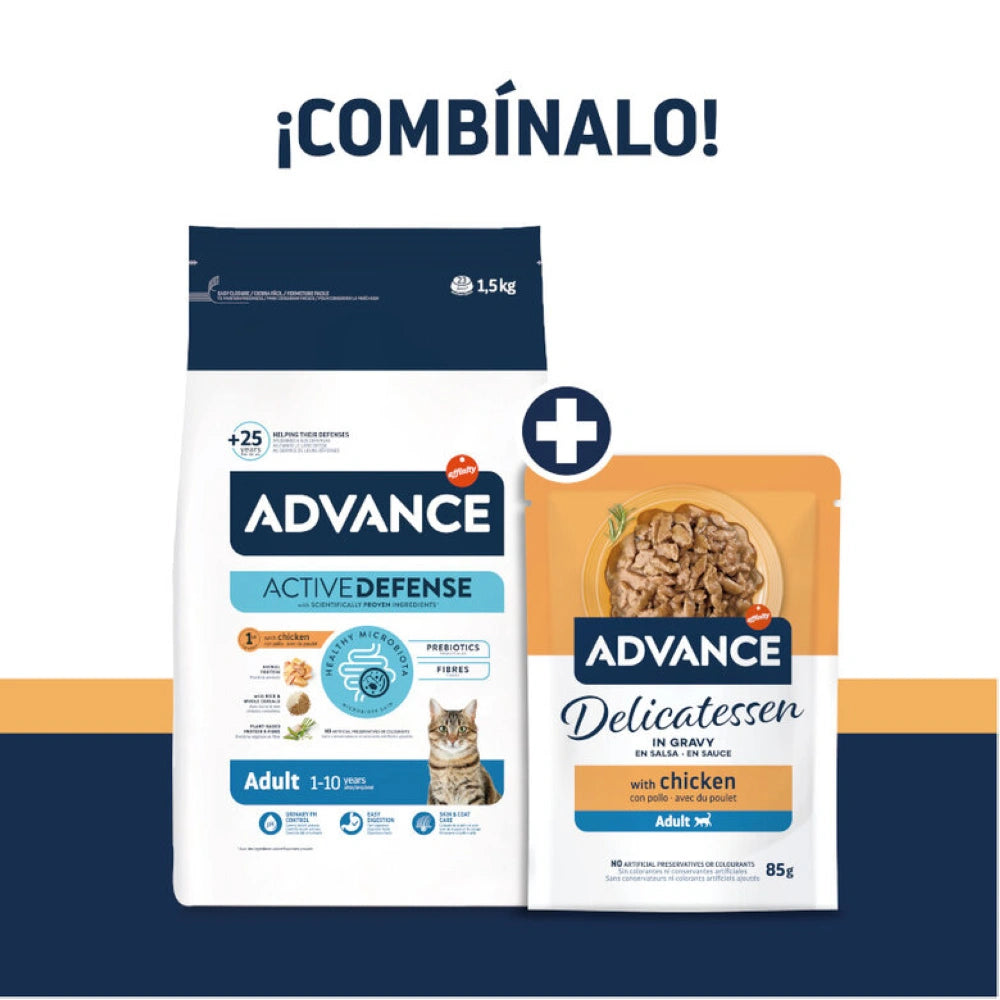 Advance Delicatessen en Salsa con Pollo para Gatos al mejor precio -todoastorenimal.com