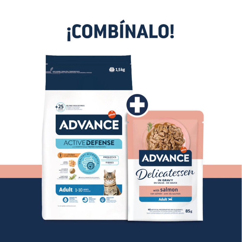 Advance Delicatessen en Salsa con Salmón para Gatos al mejor precio -todoastorenimal.com