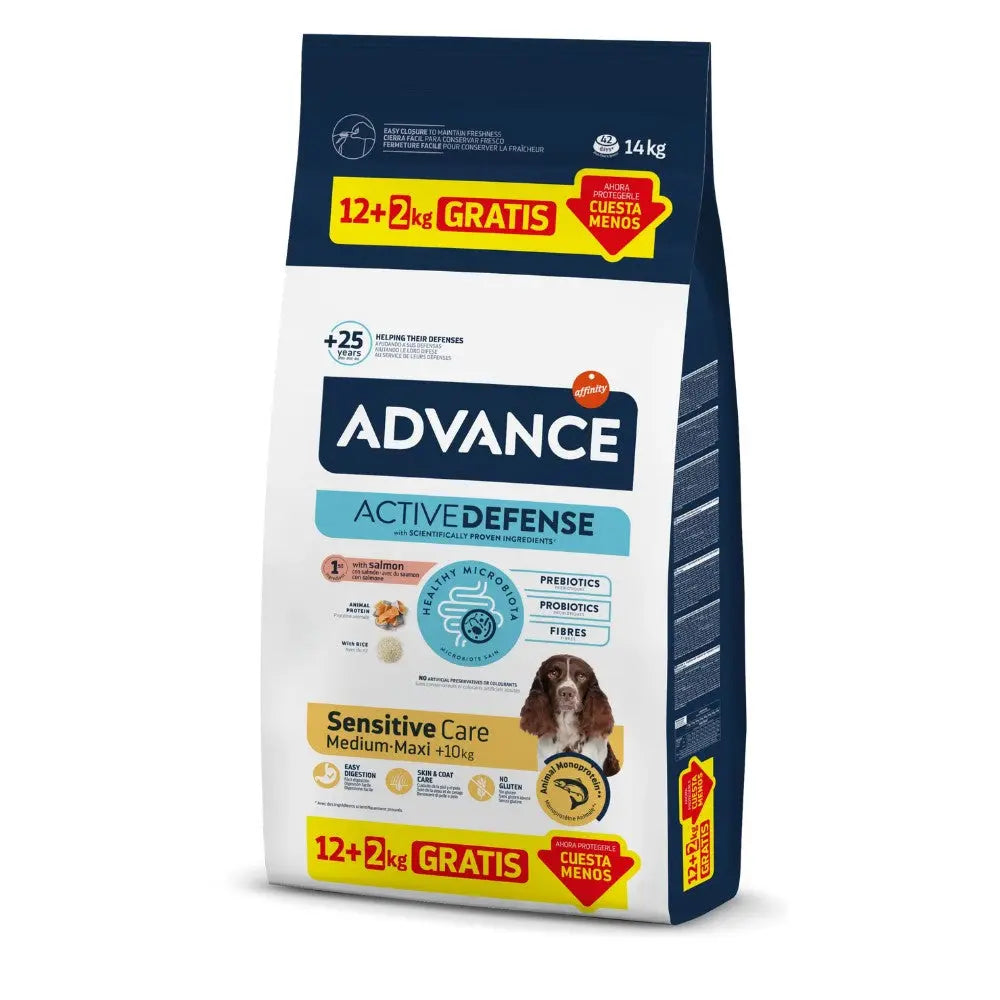 Advance Dog Adult Medium Maxi Salmón & Rice Sensitive Care al mejor precio -todoastorenimal.com