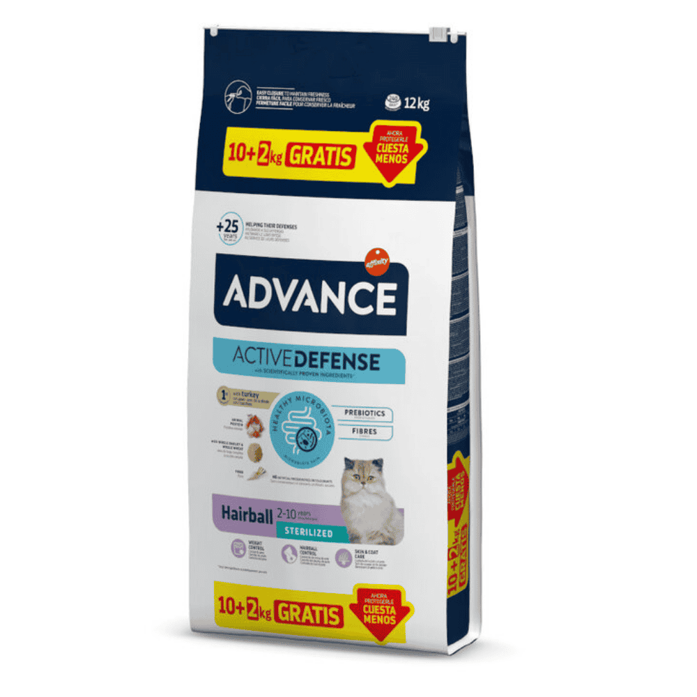 Advance Hairball Sterilized Control Bolas de Pelo Pienso para Gatos al mejor precio -todoastorenimal.com