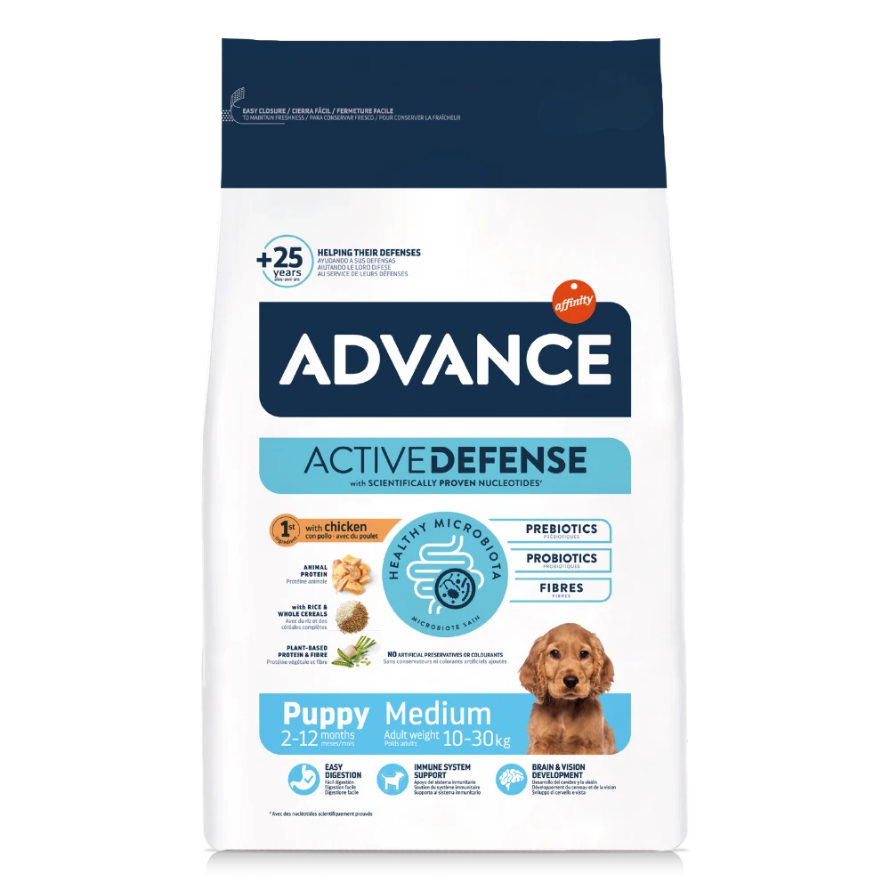 Advance Puppy Medium Chicken & Rice Pienso de Pollo y Arroz para Cachorros al mejor precio -todoastorenimal.com