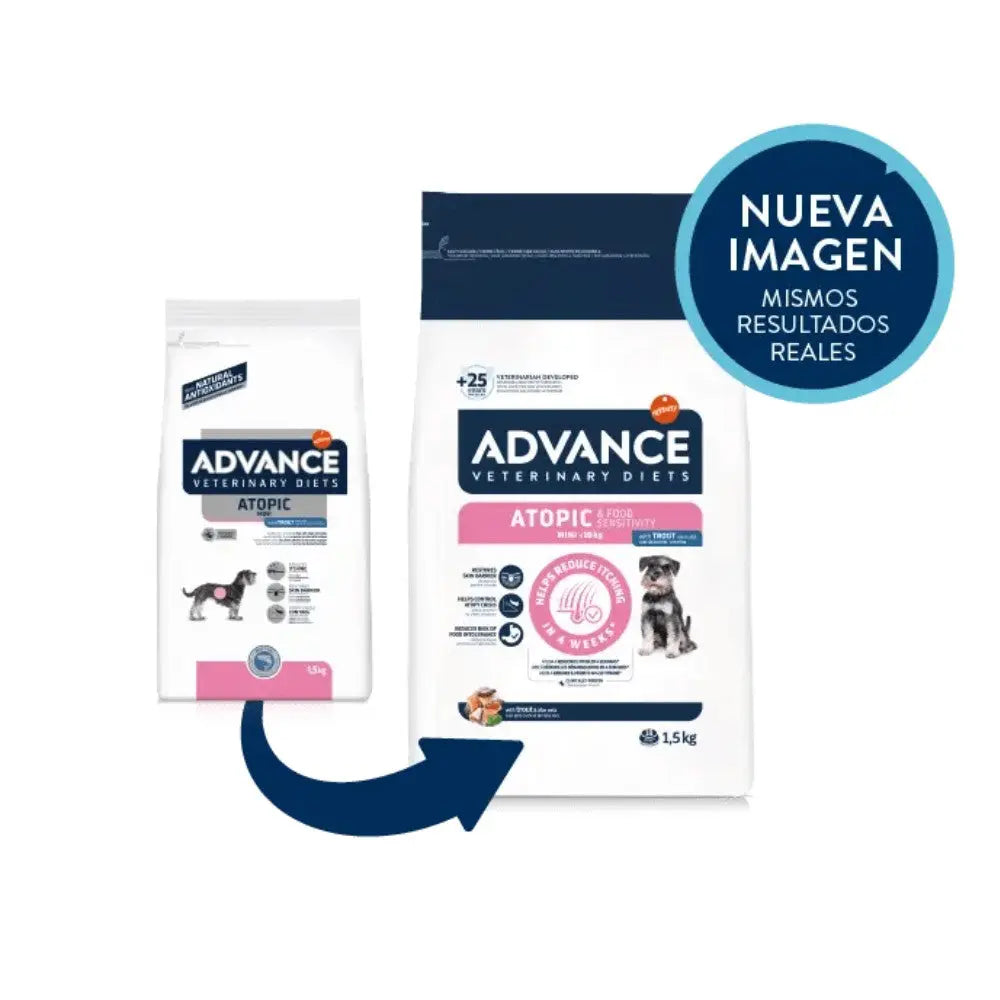 Advance Veterinary Diets Atopic Mini Trucha Pienso para Perros al mejor precio -todoastorenimal.com
