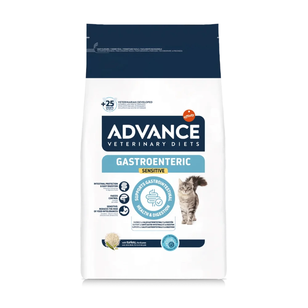Advance Veterinary Diets Gastroenteric Sensitive Pienso Gastrointestinal para Gatos al mejor precio -todoastorenimal.com
