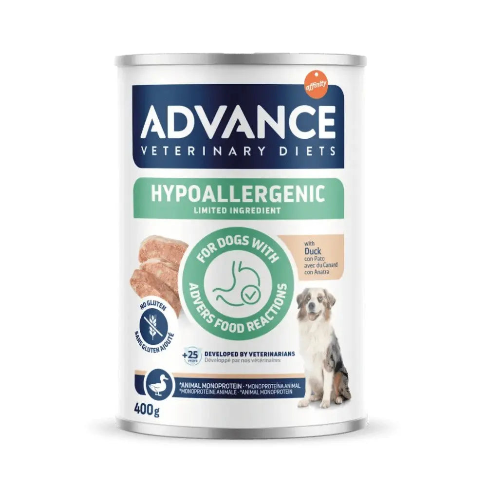 Advance Veterinary Diets Hypoallergenic Comida Húmeda para Perros Lata 400 g al mejor precio -todoastorenimal.com