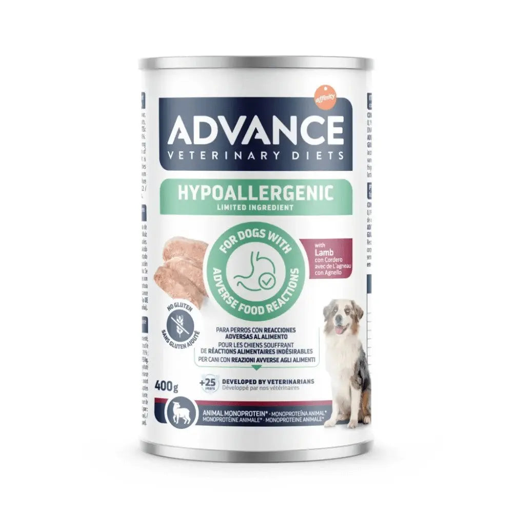 Advance Veterinary Diets Hypoallergenic Comida Húmeda para Perros Lata 400 g al mejor precio -todoastorenimal.com