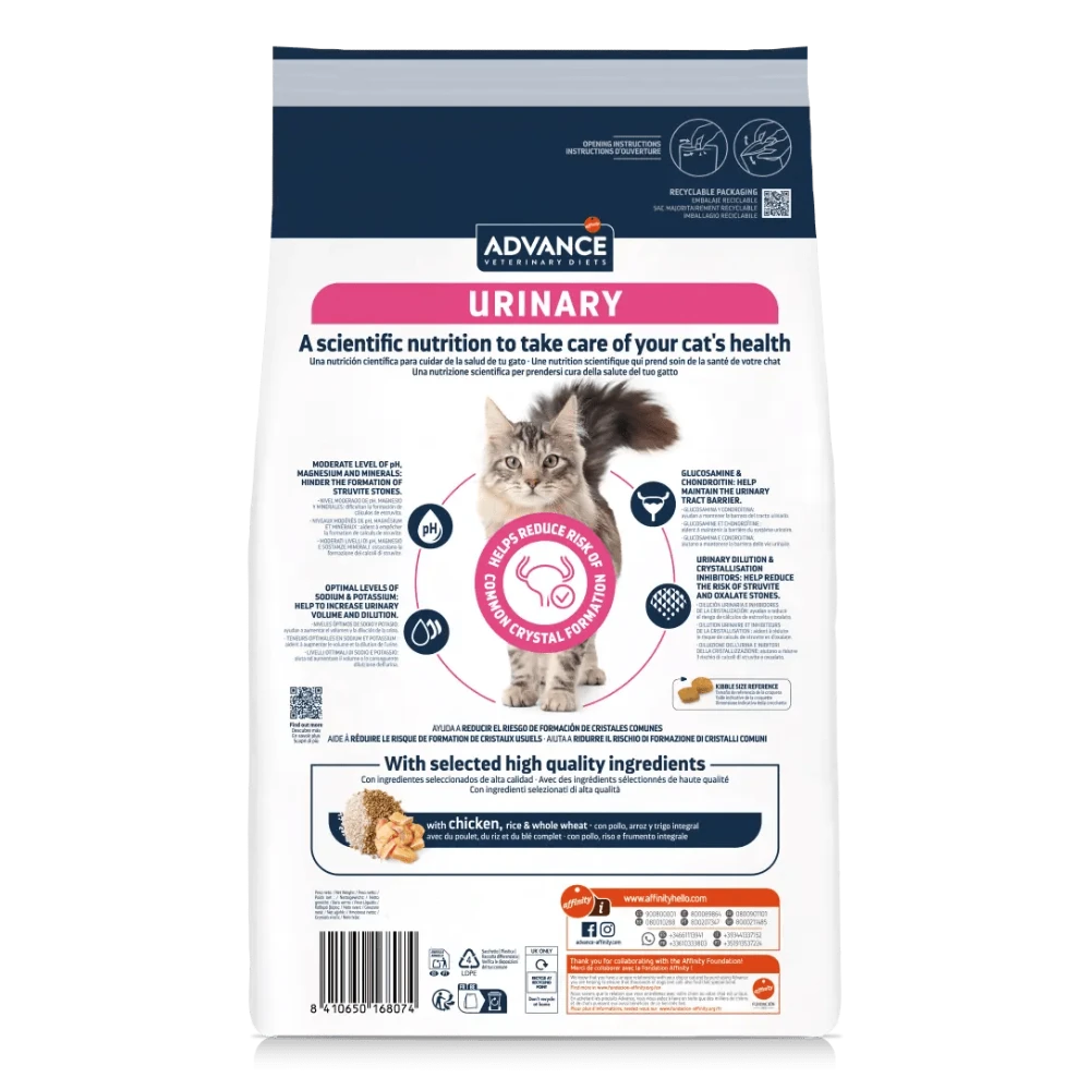 Advance Veterinary Diets Urinary Pienso para Gatos al mejor precio -todoastorenimal.com