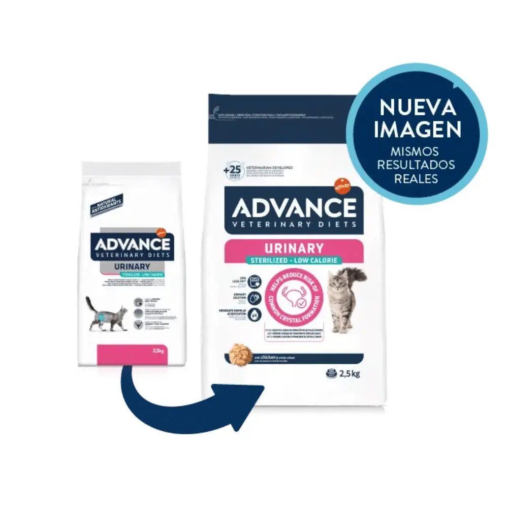 Advance Veterinary Diets Urinary Sterilized Low Calorie Pienso para Gatos al mejor precio -todoastorenimal.com