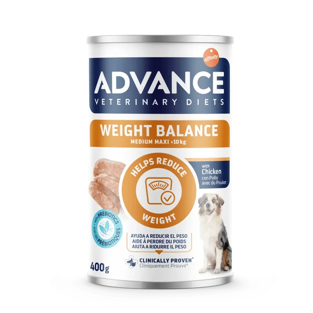 Advance Veterinary Diets Weight Balance Medium-Maxi Lata Comida Húmeda al mejor precio -todoastorenimal.com