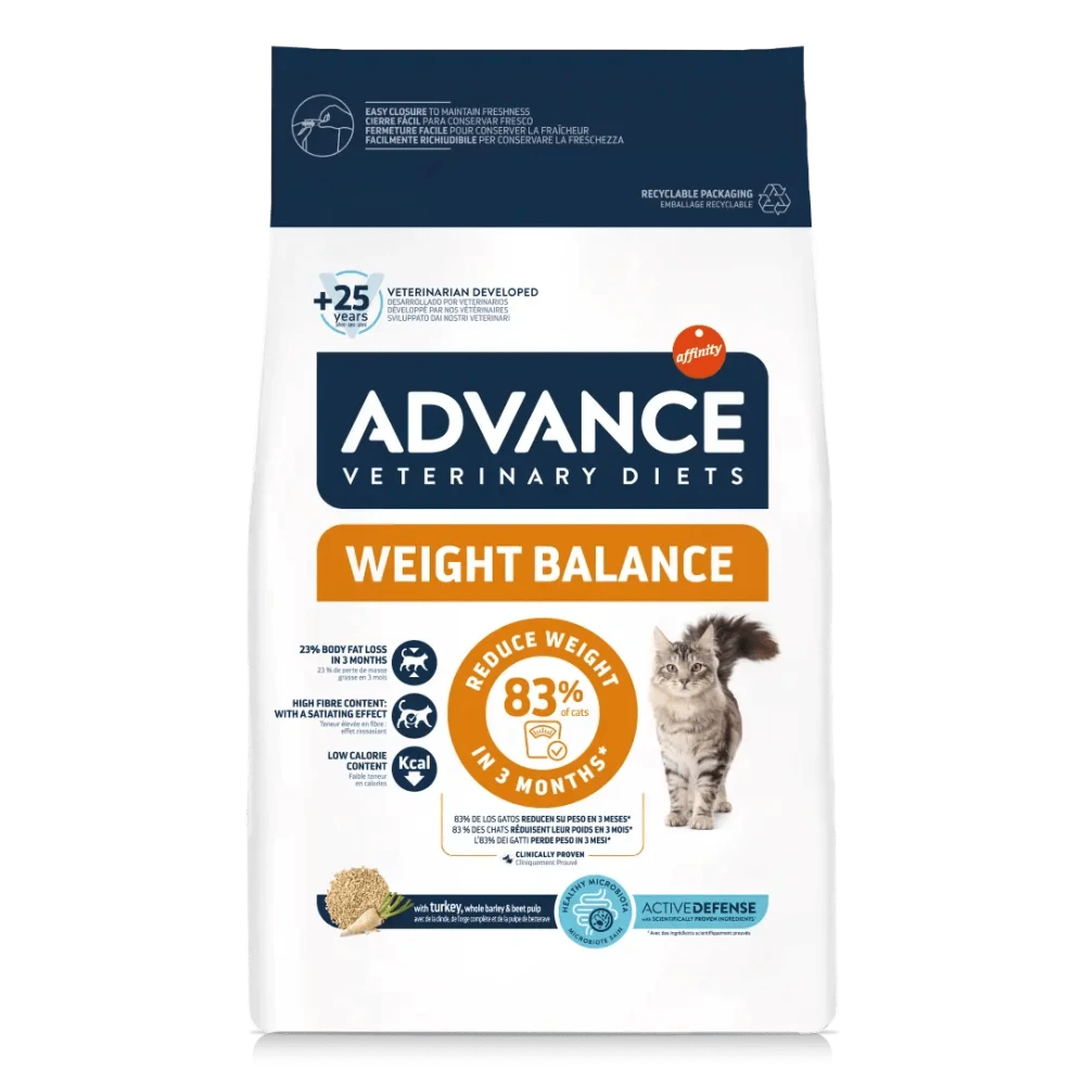 Advance Veterinary Diets Weight Balance Pienso para Gatos al mejor precio -todoastorenimal.com