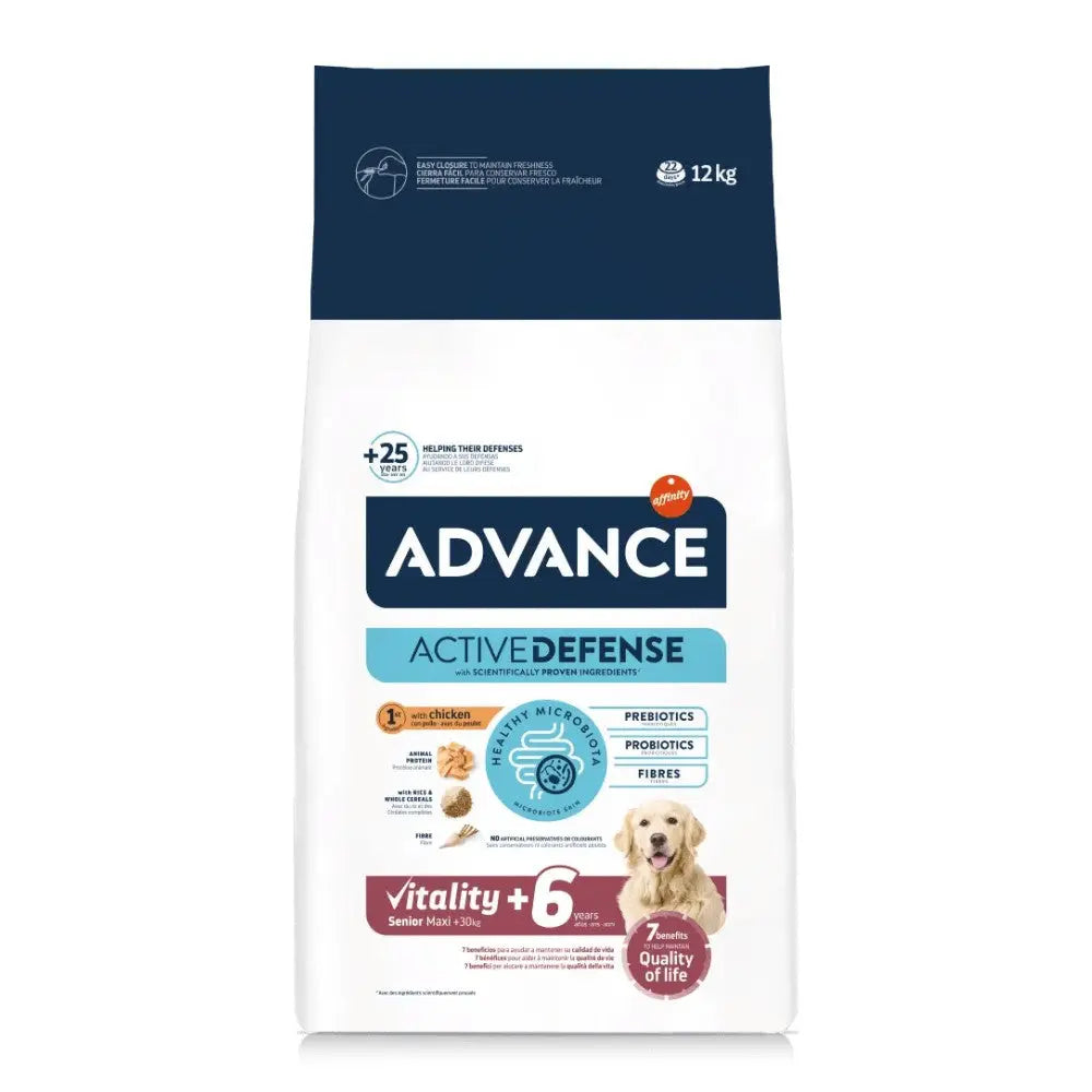 Advance Vitality Senior Maxi +6 12 kg Pienso para Perros al mejor precio -todoastorenimal.com