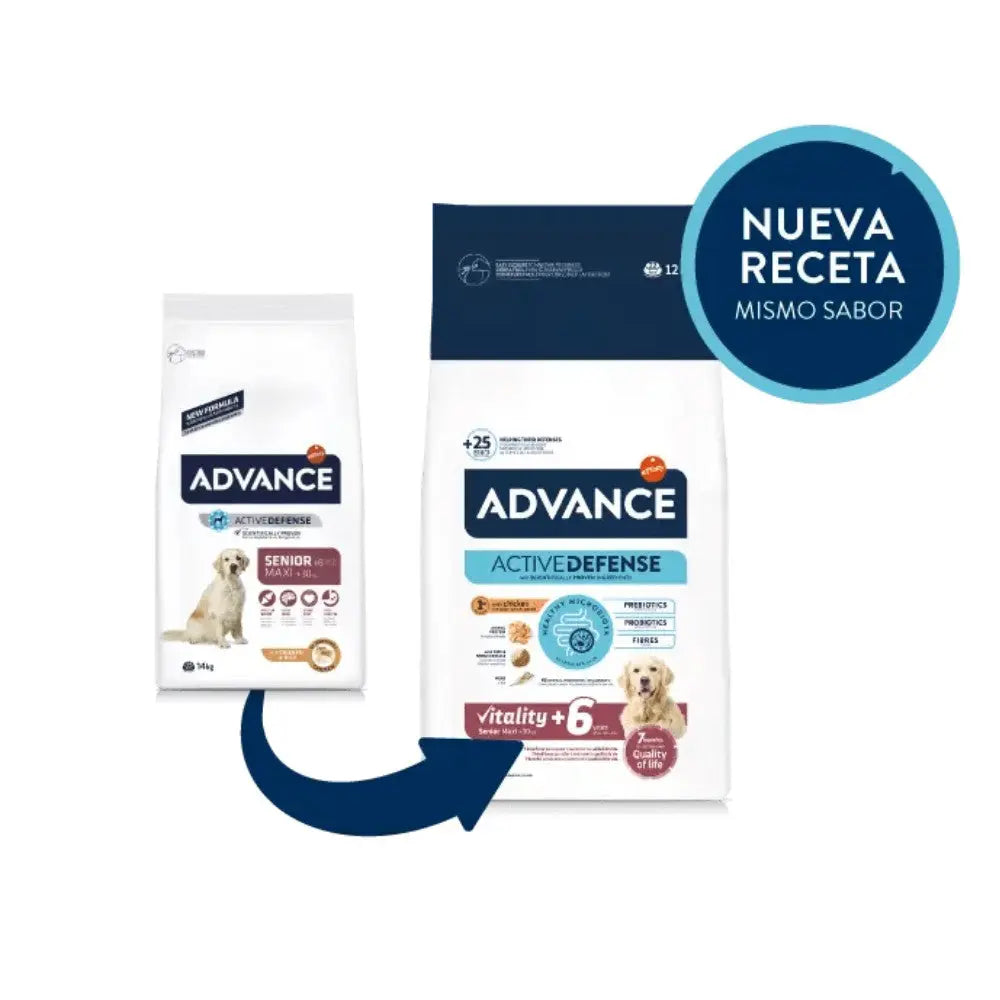 Advance Vitality Senior Maxi +6 12 kg Pienso para Perros al mejor precio -todoastorenimal.com