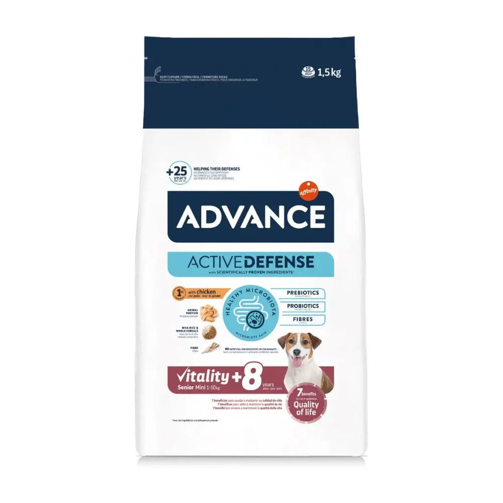 Advance Vitality Senior Mini +8 Pienso para Perros al mejor precio -todoastorenimal.com