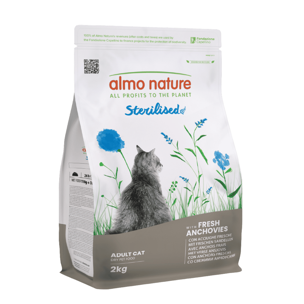 Almo Nature Adult Sterilised Anchoas Frescas Pienso para Gatos al mejor precio -todoastorenimal.com