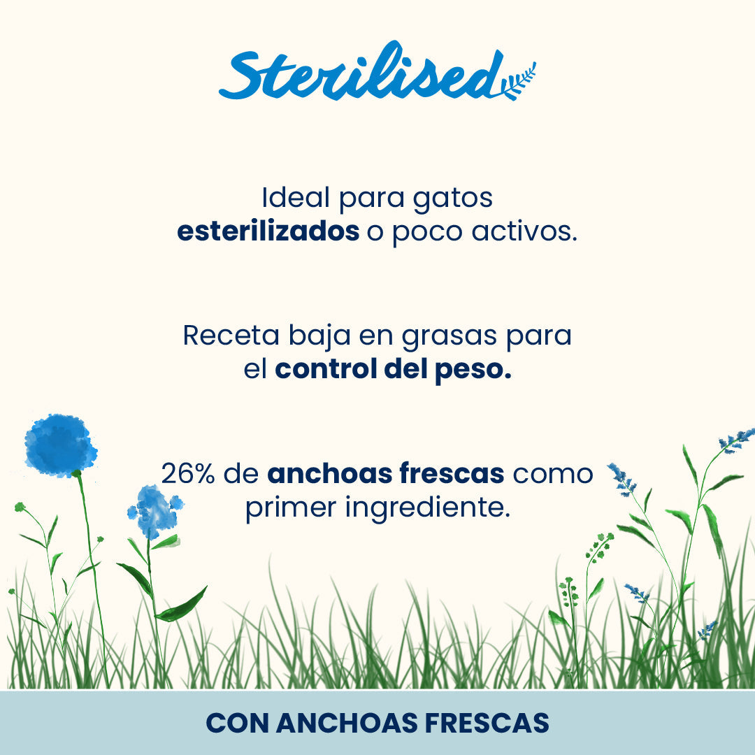 Almo Nature Adult Sterilised Anchoas Frescas Pienso para Gatos al mejor precio -todoastorenimal.com