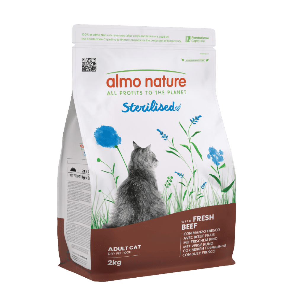 Almo Nature Adult Sterilised Buey Fresco Pienso para Gatos al mejor precio -todoastorenimal.com