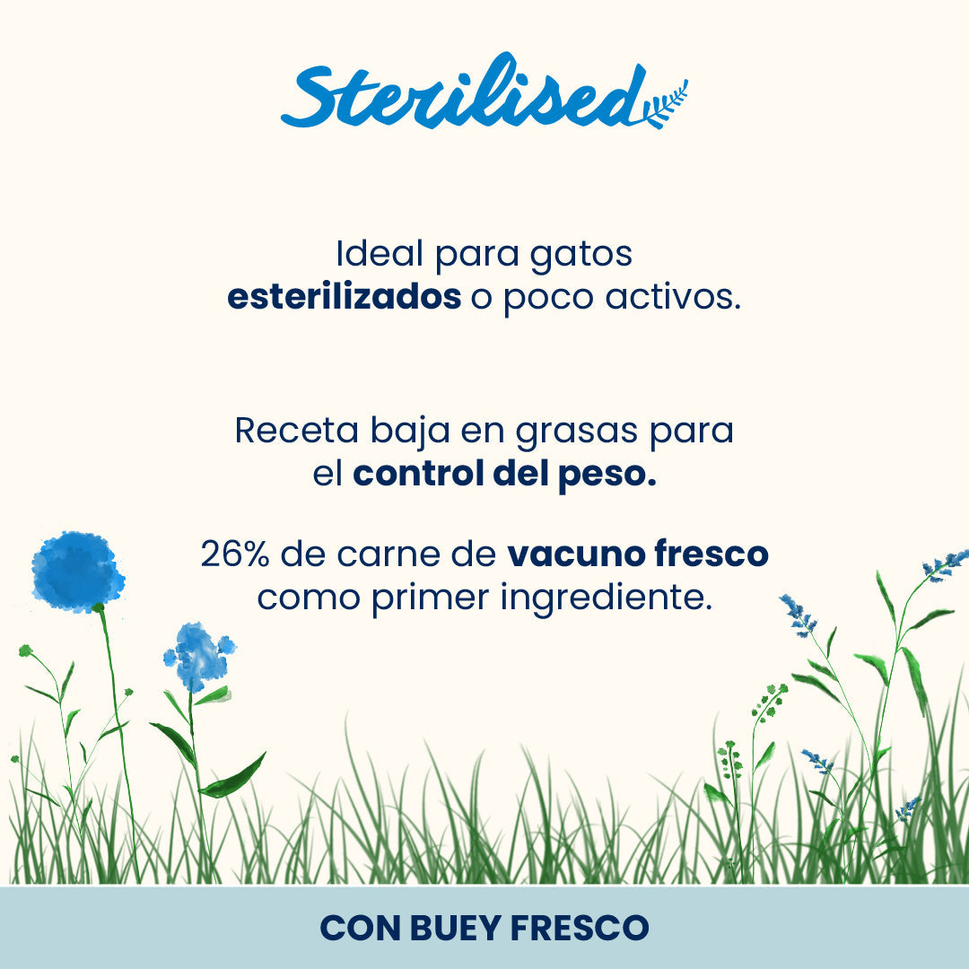 Almo Nature Adult Sterilised Buey Fresco Pienso para Gatos al mejor precio -todoastorenimal.com
