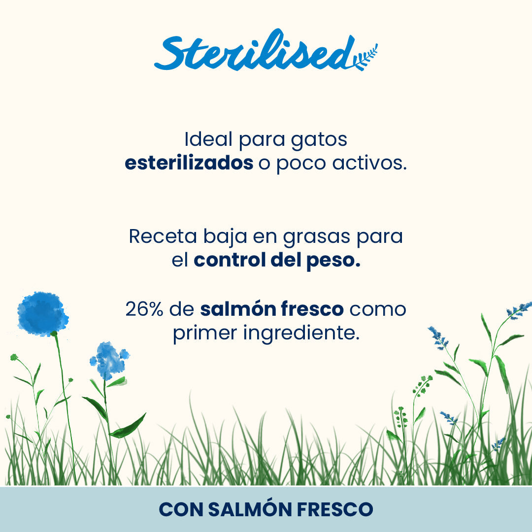 Almo Nature Adult Sterilised Salmón Fresco Pienso para Gatos al mejor precio -todoastorenimal.com