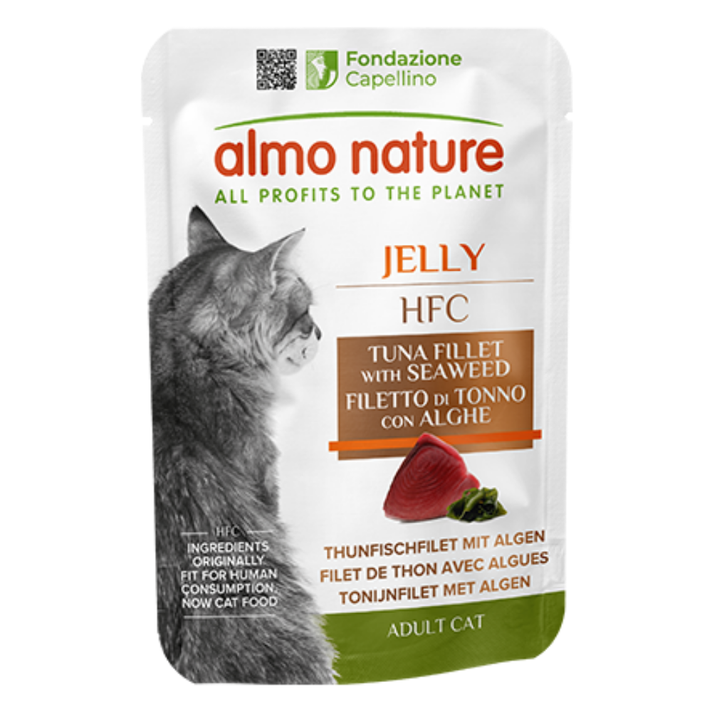 Almo Nature Cat Hfc Pouche 55 g Filete de Atún y Algas Marinas al mejor precio -todoastorenimal.com