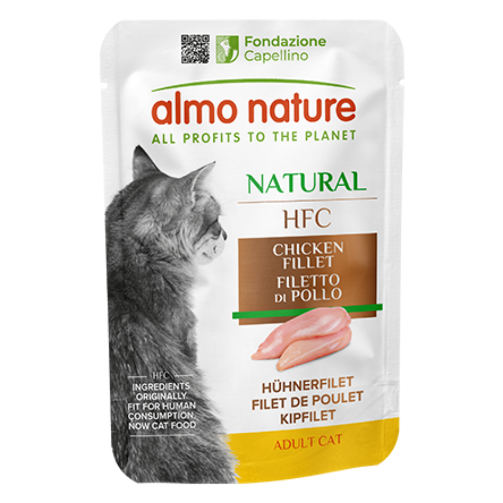 Almo Nature Cat Hfc Pouche 55 g Filete de Pollo al mejor precio -todoastorenimal.com