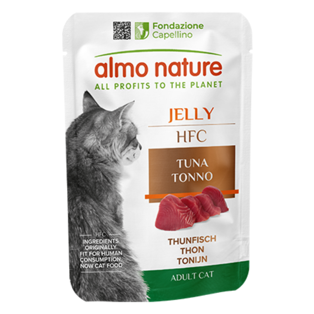 Almo Nature Cat Hfc Pouche Jelly 55 g Atún al mejor precio -todoastorenimal.com