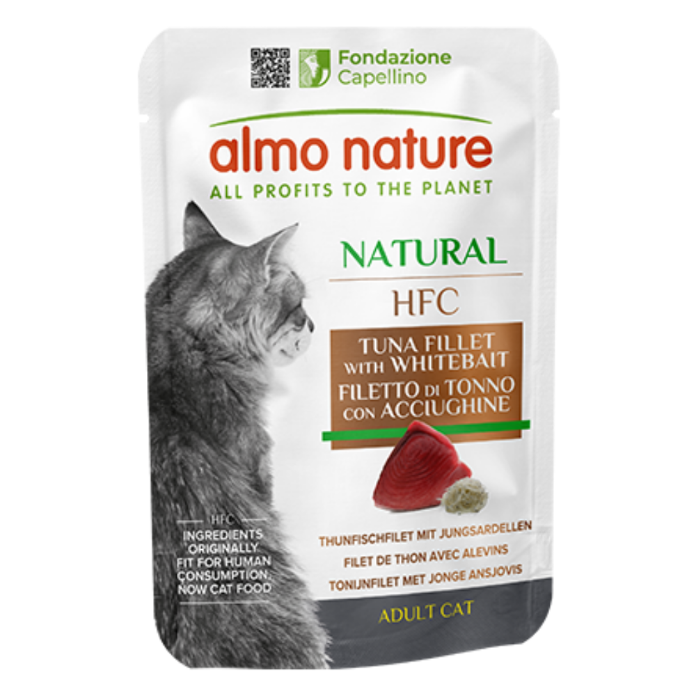 Almo Nature Cat Hfc Pouche Jelly 55 g Atún y Anchoas al mejor precio -todoastorenimal.com