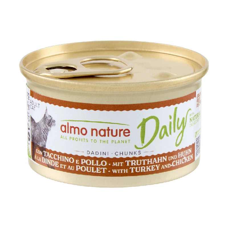 Almo Nature Daily Cat Menú Comida Húmeda para Gatos en Lata 85 g al mejor precio -todoastorenimal.com