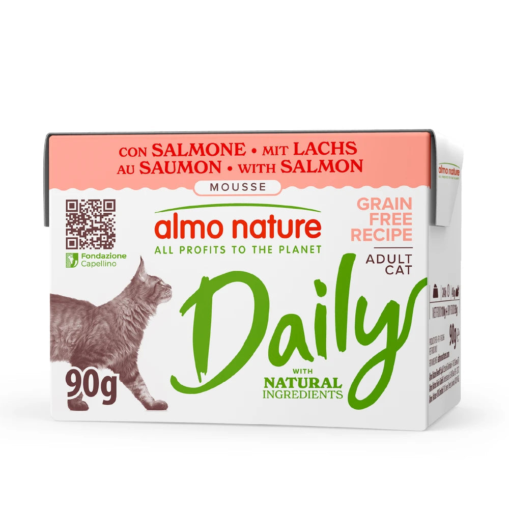 Almo Nature Daily Salmón Brick Comida Húmeda para Gatos al mejor precio -todoastorenimal.com